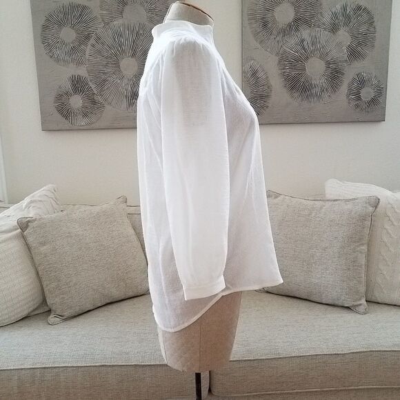 Caslon Curved Yoke Dobby Shirt sz Small - Picture 4 of 7